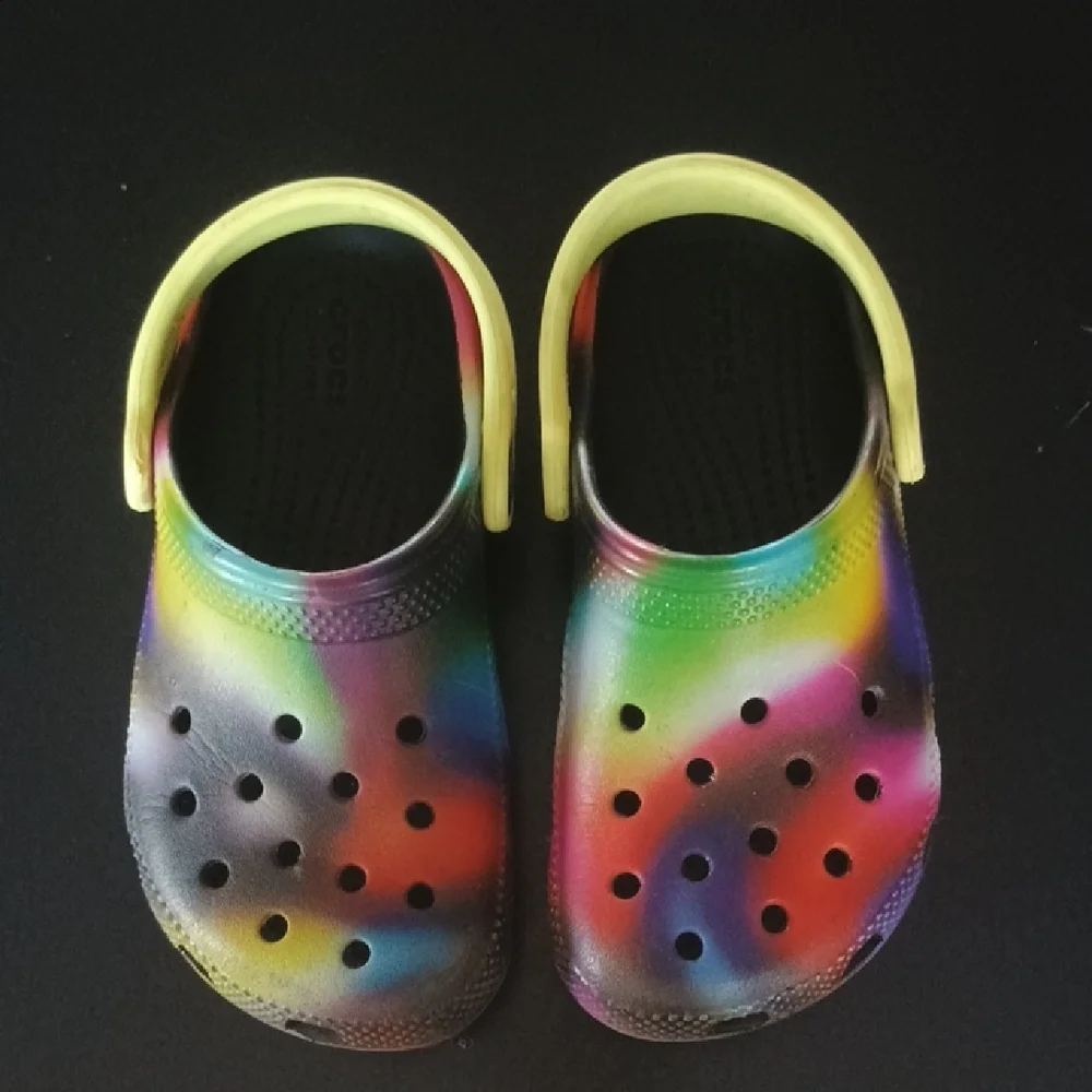 CROCS Kids Multicolor Water Shoes Slip Ons